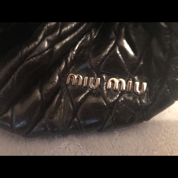Miu Miu Beautiful Matelasse Large Black Bag - Picture 8 of 10
